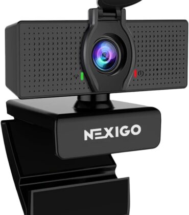 NexiGo N60 1080P Webcam with Microphone, Software Control & Privacy Cover, USB HD Computer Web Camera, Plug and Play, for Zoom/Skype/Teams, Conferencing and Video Calling
