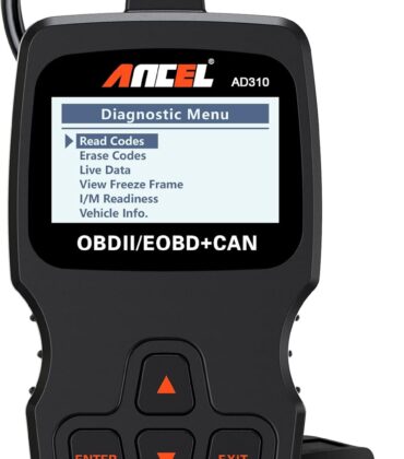 ANCEL AD310 Classic Enhanced Universal OBD II Scanner Car Engine Fault Code Reader CAN Diagnostic Scan Tool, Read and Clear Error Codes for 1996 or Newer OBD2 Protocol Vehicle (Black)
